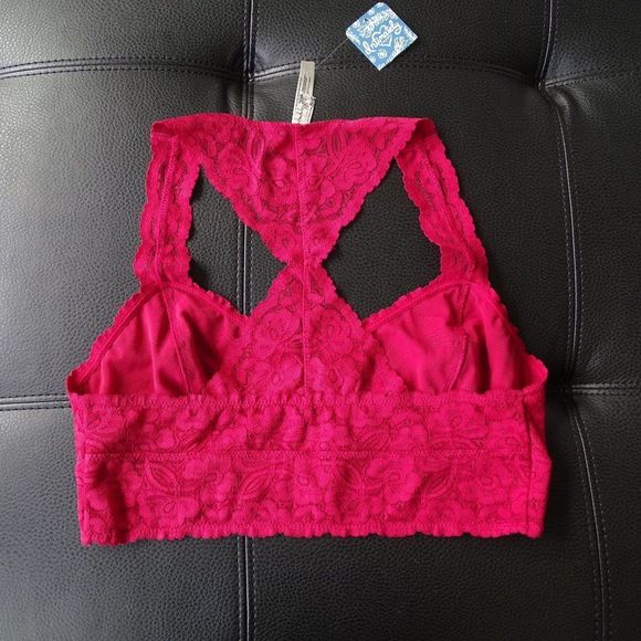 Free People Galloon Lace Racerback Bralette NWT - Picture 4 of 4